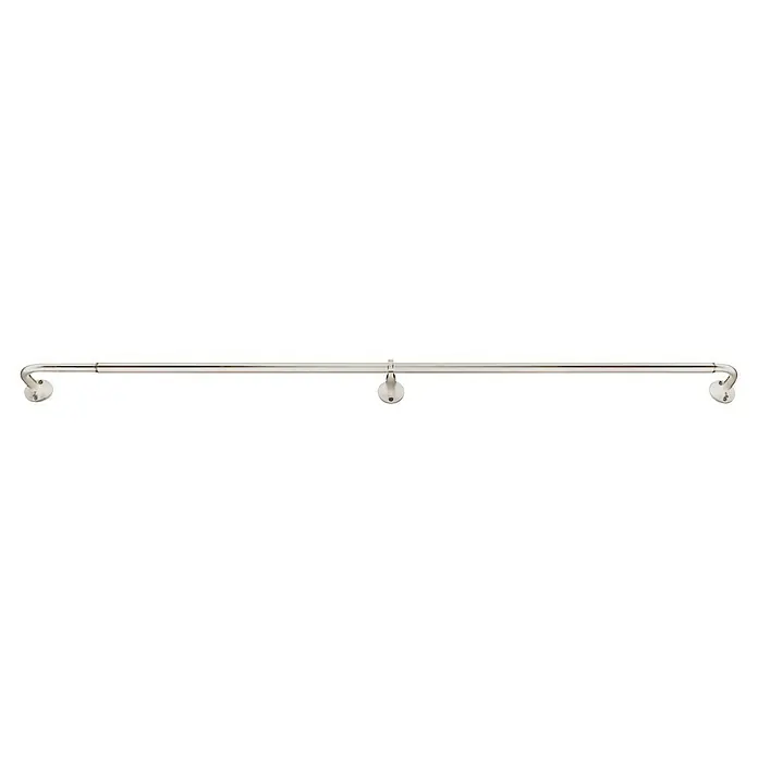 Stilgarnitur Day & Night - Länge Gardinenstange: 120 cm - 210 cm, Edelstahloptik - Vorderansicht