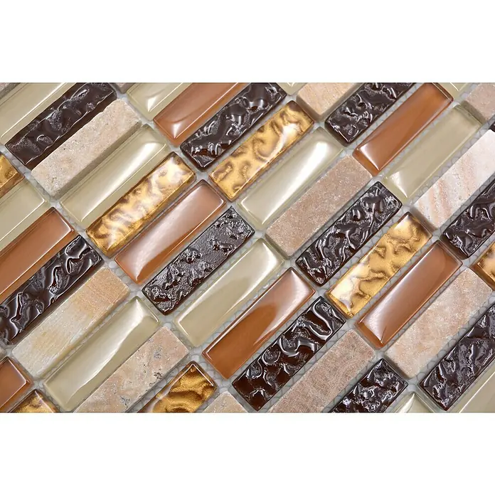 Mozaik csempe Crystal Mix XCM SM83 pálca - Fényes - Közeli felvétel