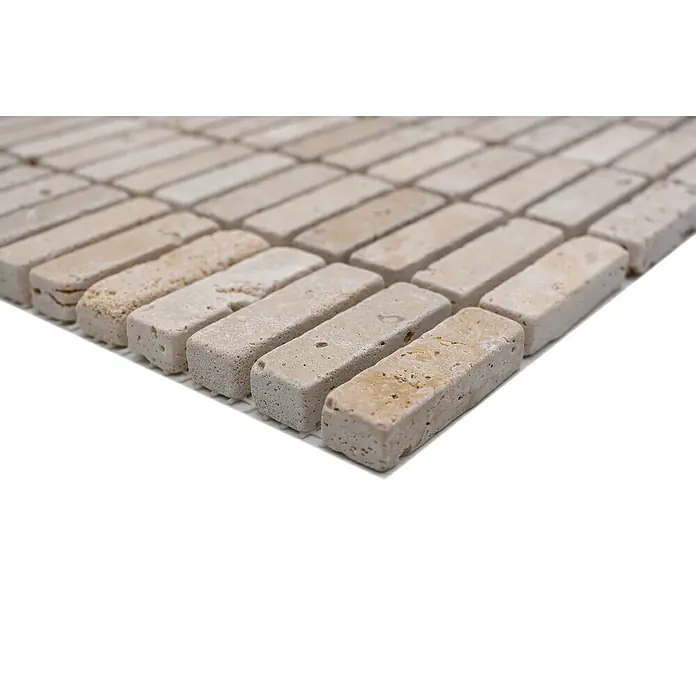 Mozaïektegel stroken Chiaro XNT 46158 - 30,5 x 30,5 cm, Beige, Mat - Close-up