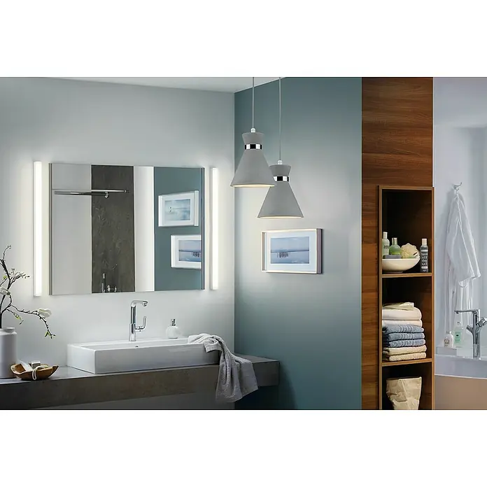 Paulmann Pendelleuchte Verve - 20 W, Chrom, Grau, Höhe: 110 cm - Stimmungsaufnahme