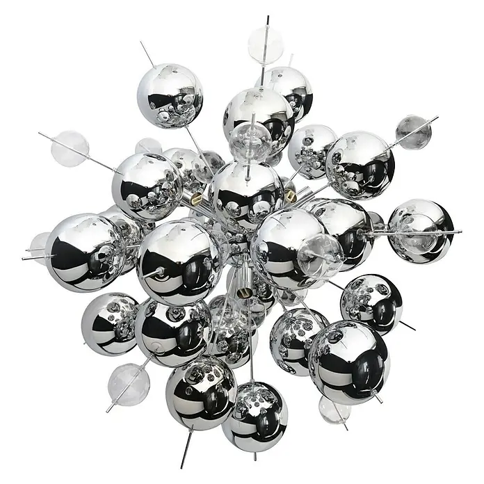 Näve Pendelleuchte Explosion - Höhe: 150 cm, Chrom - Detailaufnahme