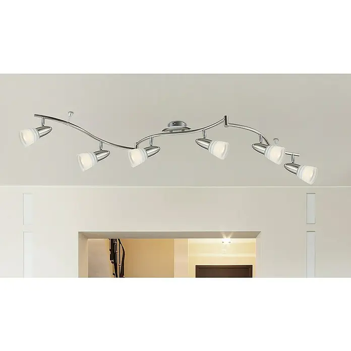 Globo Caleb LED-Deckenstrahler - 24 W, Opal, Warmweiß - Stimmungsaufnahme