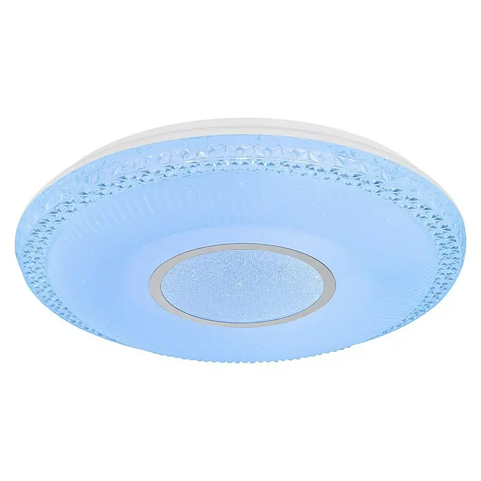 Globo LED-Deckenleuchte rund Klemens - 40 W, Ø x H: 500 mm x 9 cm, Chrom - Ansicht von unten