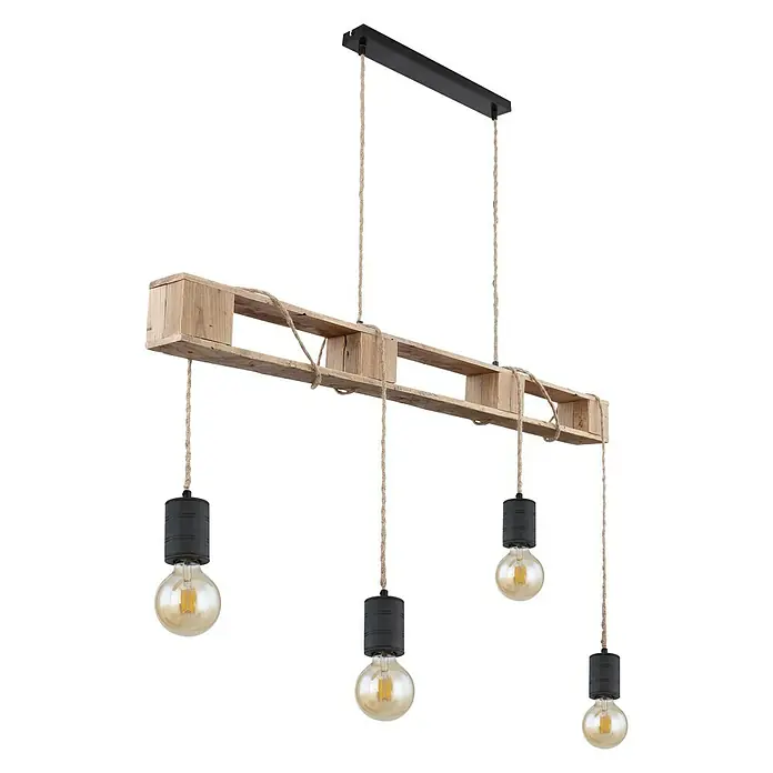 Globo Pendelleuchte Joelle - Höhe: 120 cm - Diagonale Ansicht