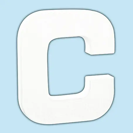 Décopatch  Letra de cartón pequeña