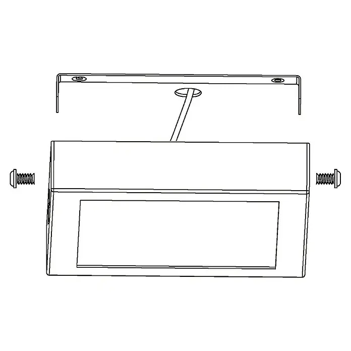 Eglo Connect LED-Deckenleuchte Fueva-C - 21 W, L x B x H: 30 x 30 x 4 cm, Weiß, Tageslichtweiß - Skizze