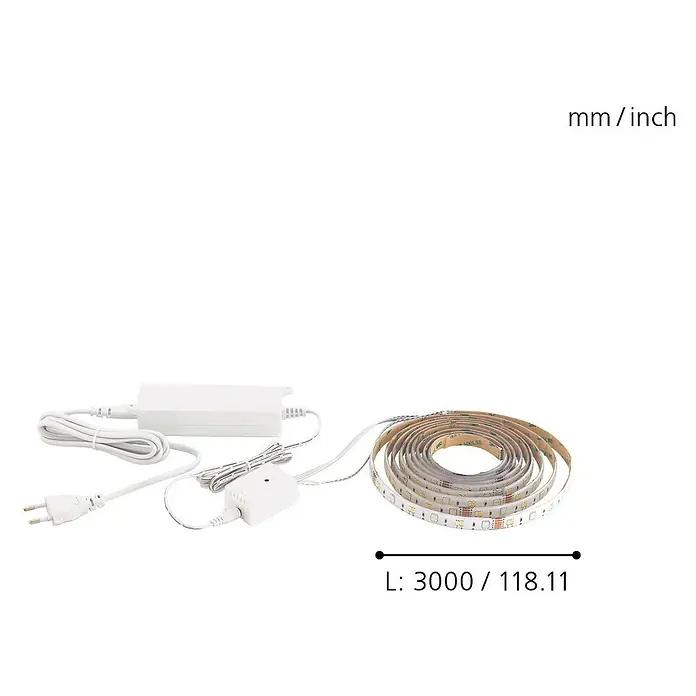 Eglo LED-Band Stripe-C - 3 m, 11,5 W, RGBW - Skizze