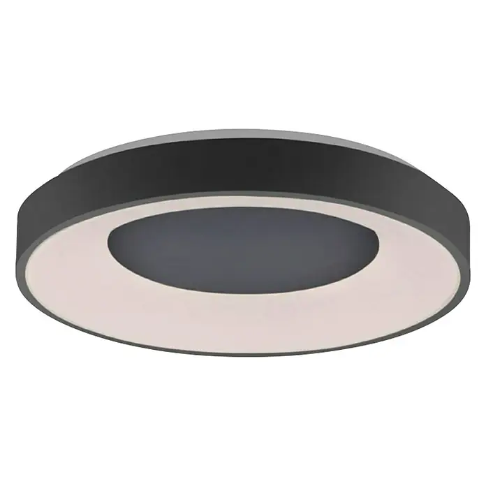 LeuchtenDirekt LED stropna svjetiljka Anika - 60 W, Crne boje, Topla bijela - Pogled odozdo