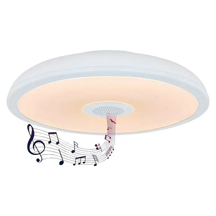 Globo Plafón LED redondo Raffy - 18 W, Ø x Al: 280 x 55 mm, RGBW - Vista ascendente