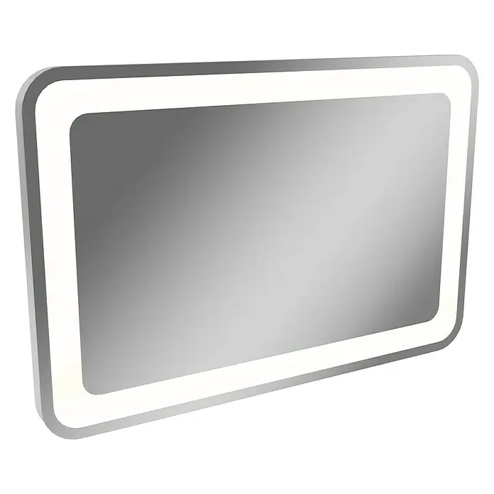 Camargue Stella LED-Lichtspiegel - 90 x 60 cm, Stufenlose Lichttemperaturverstellung, Mit abgerundeten Kanten - Diagonale Ansicht