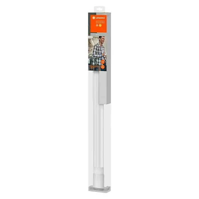 Ledvance Lámpara LED bajo mueble TubeKIT - 8,9 W, Largo: 600 mm, Blanco cálido - Vista frontal