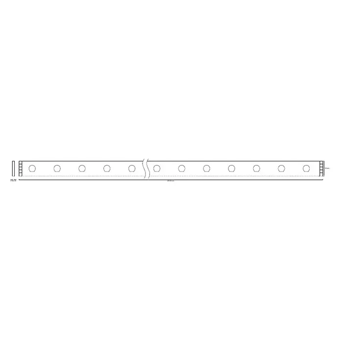 Ledvance Smart+ WiFi Tira LED inteligente Flex - Largo: 2 m, RGB, 8,5 W - Dibujo técnico