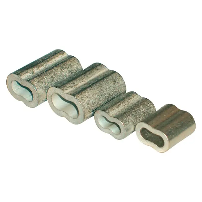 Seilflechter Sujetacables de alambre - Para diámetro de cable: 3 mm - 3,5 mm, Metal, 10 uds. - Vista angular