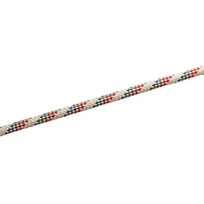 Seilflechter Cabo a metros Atlantik plus - Diámetro: 8 mm, Blanco/Rojo, Poliéster - Cuerda trenzada multicolor.