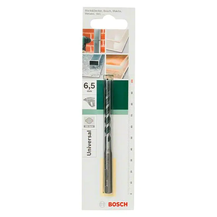 Bosch Broca multiuso SDS-Quick - Diámetro: 7 mm, Largo: 100 mm - Vista frontal