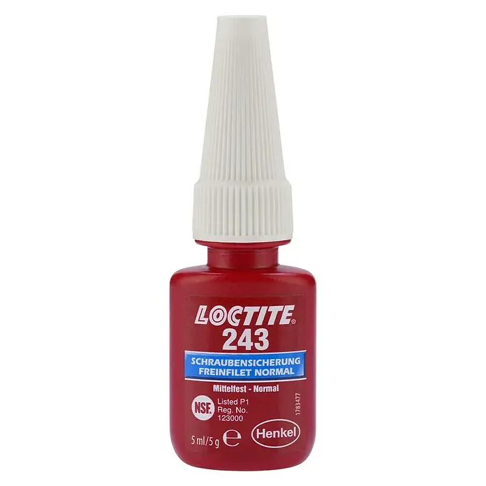Loctite Schraubensicherung Loctite 243 - 5 g, Geeignet für: Metallische Schraubverbindungen aller Art - Vorderansicht