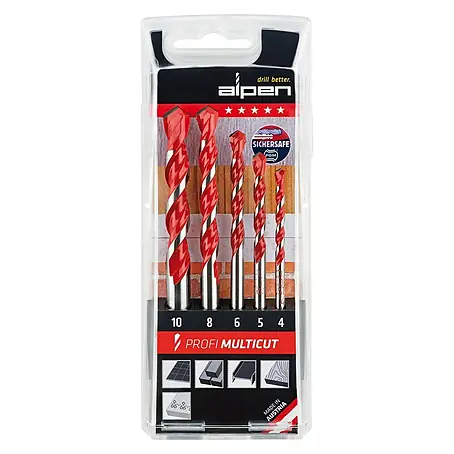 Alpen  Mehrzweck-Bohrer-Set Profi Multicut
