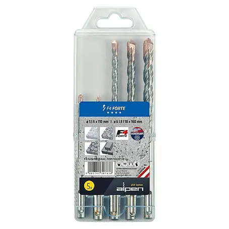Alpen  SDS-Plus Betonbohrer-Set F4 Forte