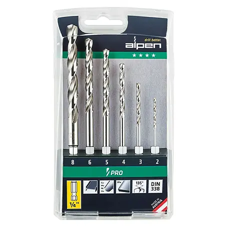 Alpen  Metallbohrer-Set Pro