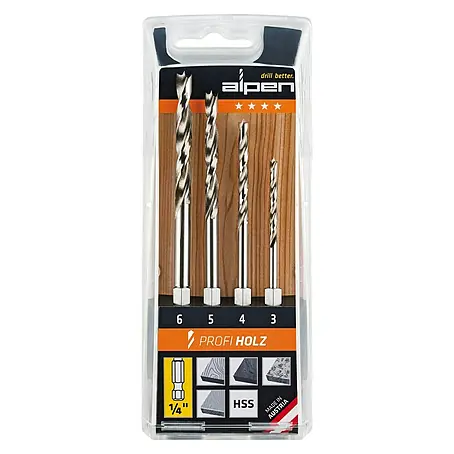 Alpen  Holzbohrer-Set Profi Holz