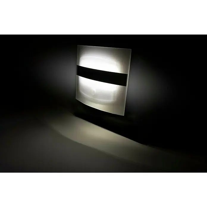 Ritter Leuchten Zidna LED svjetiljka - 1,7 W, Neutralno bijelo, 190 x 150 mm, Bijelo-aluminij - Moderna zidna svjetiljka elegantnog, zakrivljenog dizajna s upečatljivom crnom prugom, emitira toplu i primamljivu svjetlost.