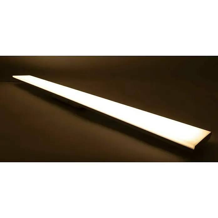 Ritter Leuchten LED stropna svjetiljka - 48 W, Bijele boje, D x Š x V: 120 x 12 x 4,3 cm - Duga, pravokutna LED stropna svjetiljka koja emitira jako, toplo svjetlo, pružajući moderno i učinkovito rješenje rasvjete.