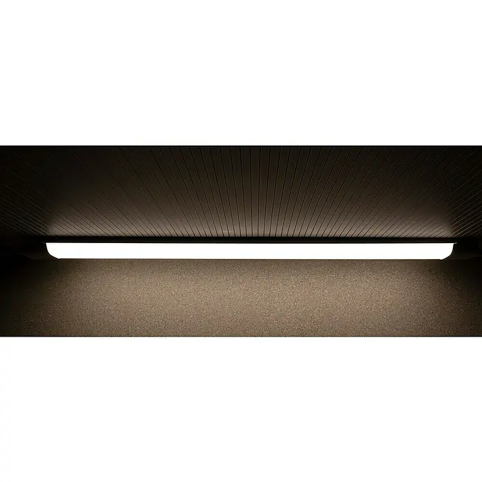 Ritter Leuchten LED-Deckenleuchte Flux - 48 W, Silber, L x B x H: 120 x 11 x 3,5 cm - Eine moderne Deckenleuchte strahlt helles Licht aus, perfekt für die Ausleuchtung von Räumen. Die Lampe ist schlicht und funktional gestaltet.