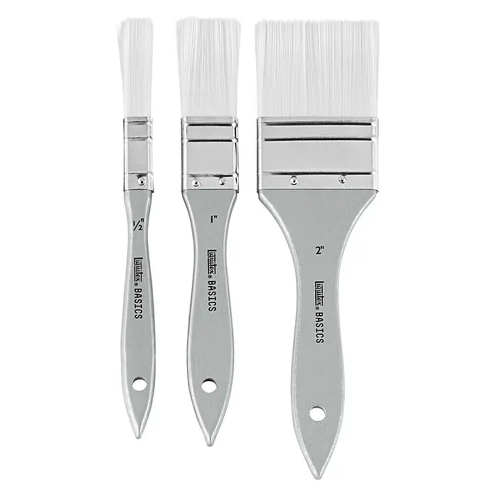 Liquitex Basics Set borstelpenselen - 3 -delig, Nylonvezel - Vooraanzicht