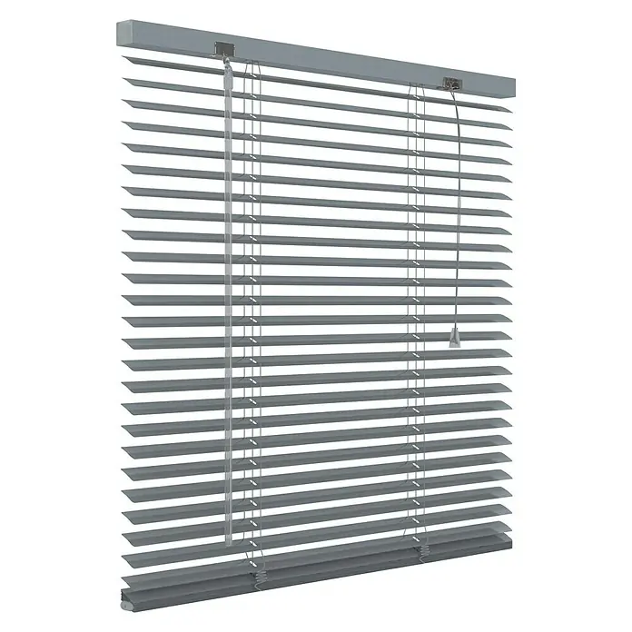 Expo Ambiente Jaloezie Alu 25 mm Zilver - b x h: 120 x 180 cm, Zilver, Aluminium - Diagonaal zicht