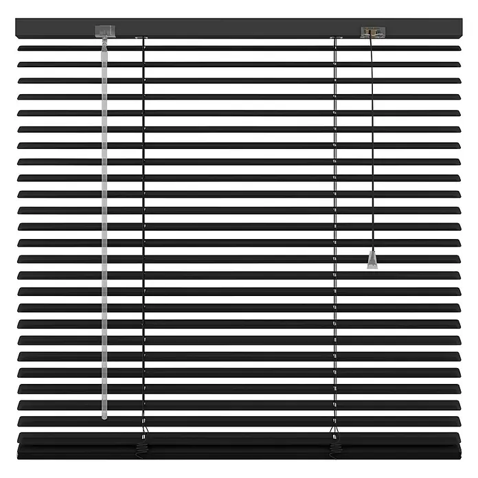 Expo Ambiente Jaloezie Alu 25 mm Zwart - b x h: 120 x 180 cm, Zwart, Aluminium - Vooraanzicht