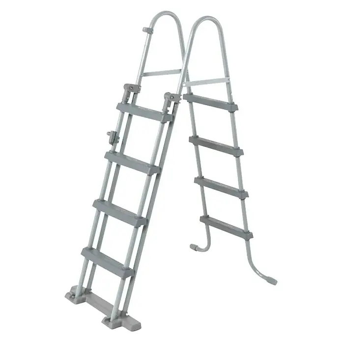 Bestway Sigurnosne ljestve za bazen - D x Š x V: 76 x 118,5 x 163 cm - Dijagonalni pogled
