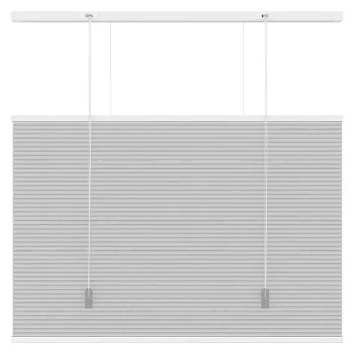 Expo Ambiente Plisségordijn Dupli - b x h: 60 x 180 cm, Wit - Vooraanzicht