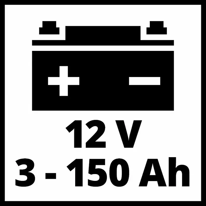 Einhell Cargador de batería para coche CE-BC6M - 12 V, Corriente máx. de carga: 6 A - Dibujo técnico