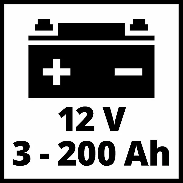 Einhell Cargador de batería para coche CE-BC10M - 12 V, Corriente máx. de carga: 10 A - Dibujo técnico