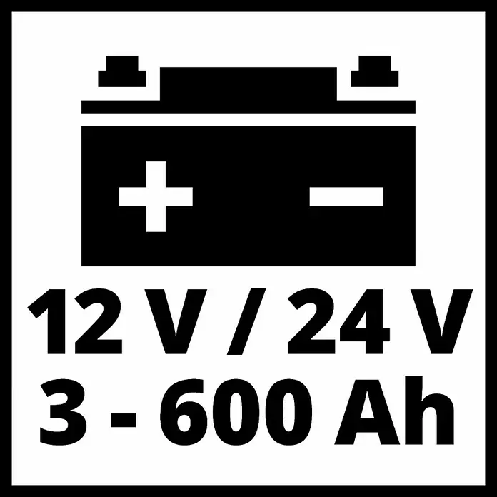 Einhell Cargador de batería para coche  CE-BC 30 M - 12 V, Corriente máx. de carga: 30 A - Dibujo técnico