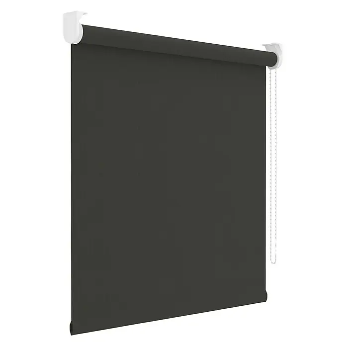 Expo Ambiente Rolgordijn Dessin verduisterend - b x h: 120 x 190 cm, Structuur antraciet - Diagonaal zicht