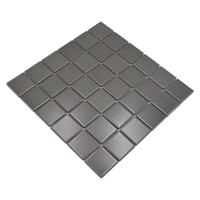 Mozaïektegel vierkant Architecture CD 172 - 29,8 x 29,8 cm, Grijs, Mat - Diagonaal zicht