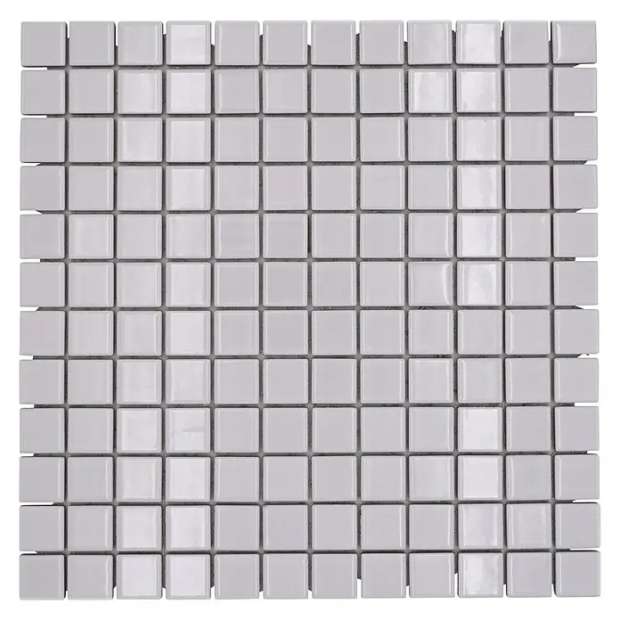 Mozaïektegel vierkant Uni CG 104 - 29,8 x 29,8 cm, Wit, Glanzend - Bovenaanzicht