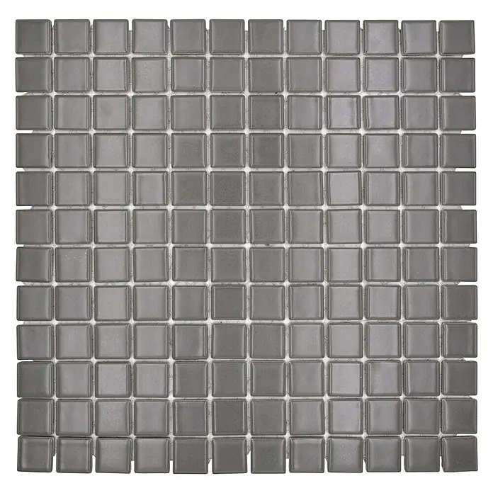 Mozaïektegel vierkant Uni CG 134 - 29,8 x 29,8 cm, Grijs, Mat - Bovenaanzicht