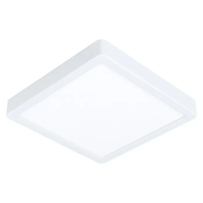 Eglo LED-Deckenleuchte Fueva 5 - 16,5 W, L x B x H: 28 x 210 x 210 mm, Weiß, Neutralweiß - Diagonale Ansicht
