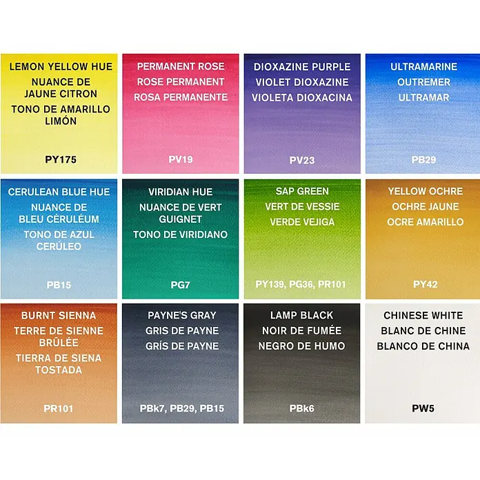 Winsor & Newton Cotman Aquarellfarben-Set Brush Pen - Farbig sortiert, 14 -tlg.
