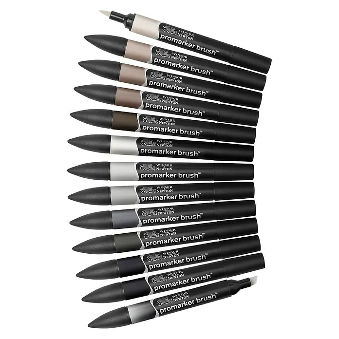 Winsor & Newton Set kist markera Brush - Višebojno, 12 -dij. - Pogled odozgo