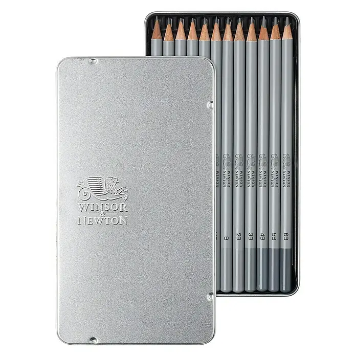 Winsor & Newton Bleistift-Set - 12 -tlg., Grau - Vorderansicht