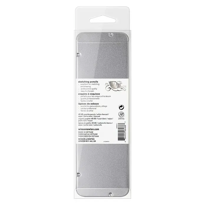 Winsor & Newton Zeichenstift-Set Sketch - 6 -tlg., Farbig sortiert - Rückansicht