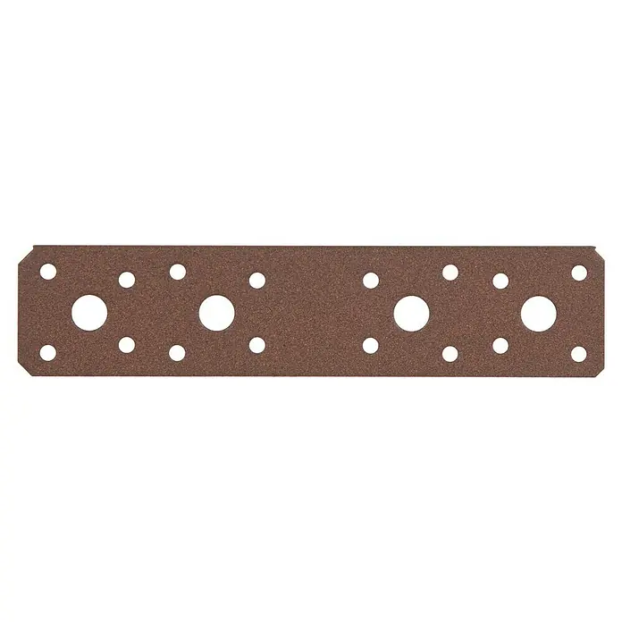 GAH Alberts Pletina de ensamblaje - L x An x Es: 180 x 40 x 2 mm, Marrón óxido - Vista frontal