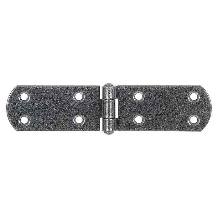 GAH Alberts Bisagra perforada Duravis® - L x An x Es: 156 x 35 x 2 mm, Diamante negro - Vista frontal