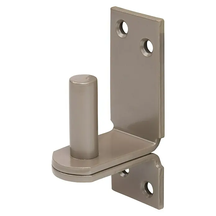 GAH Alberts Kloben Duravis® - Höhe: 113 mm, Durchmesser Dorn: 16 mm, Abstand Dorn bis Platte: 28 mm, Perlbeige - Diagonale Ansicht