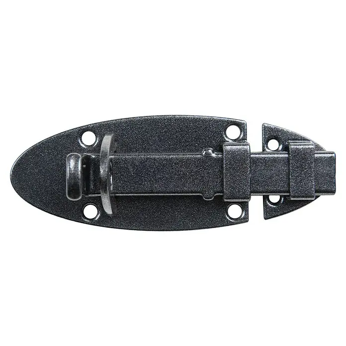 GAH Alberts Pestillo deslizante Duravis® - L x An: 90 x 44 mm, Diamante negro - Vista frontal