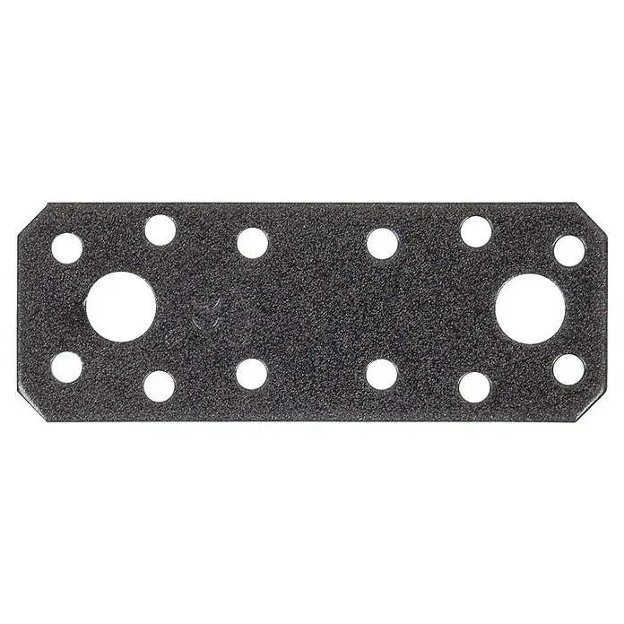 GAH Alberts Pletina de ensamblaje - L x An x Es: 96 x 35 x 2,5 mm, Diamante negro - Vista frontal