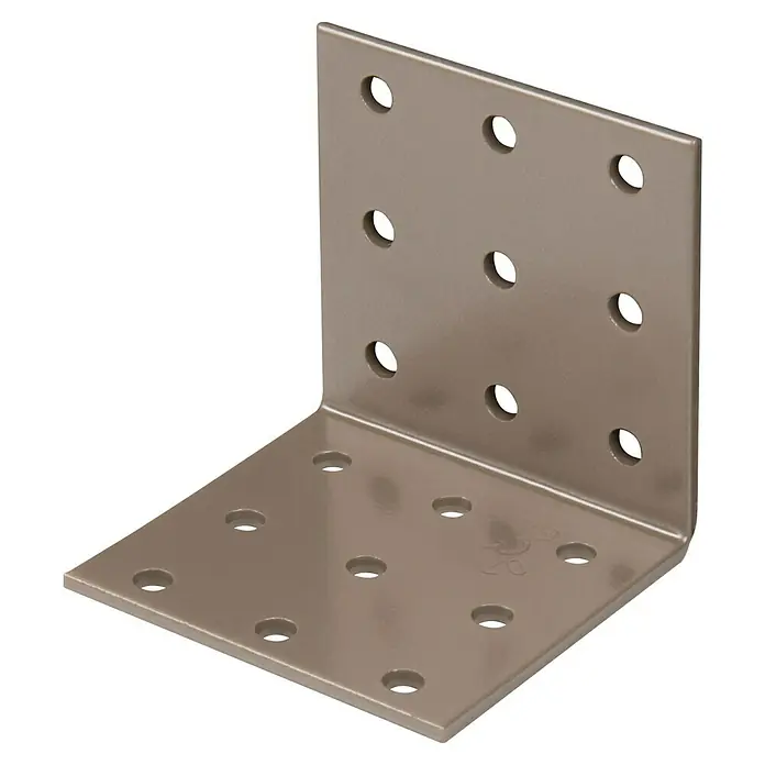 GAH Alberts Lochplattenwinkel Duravis® - L x B x H: 60 x 60 x 60 mm, Perlbeige - Diagonale Ansicht